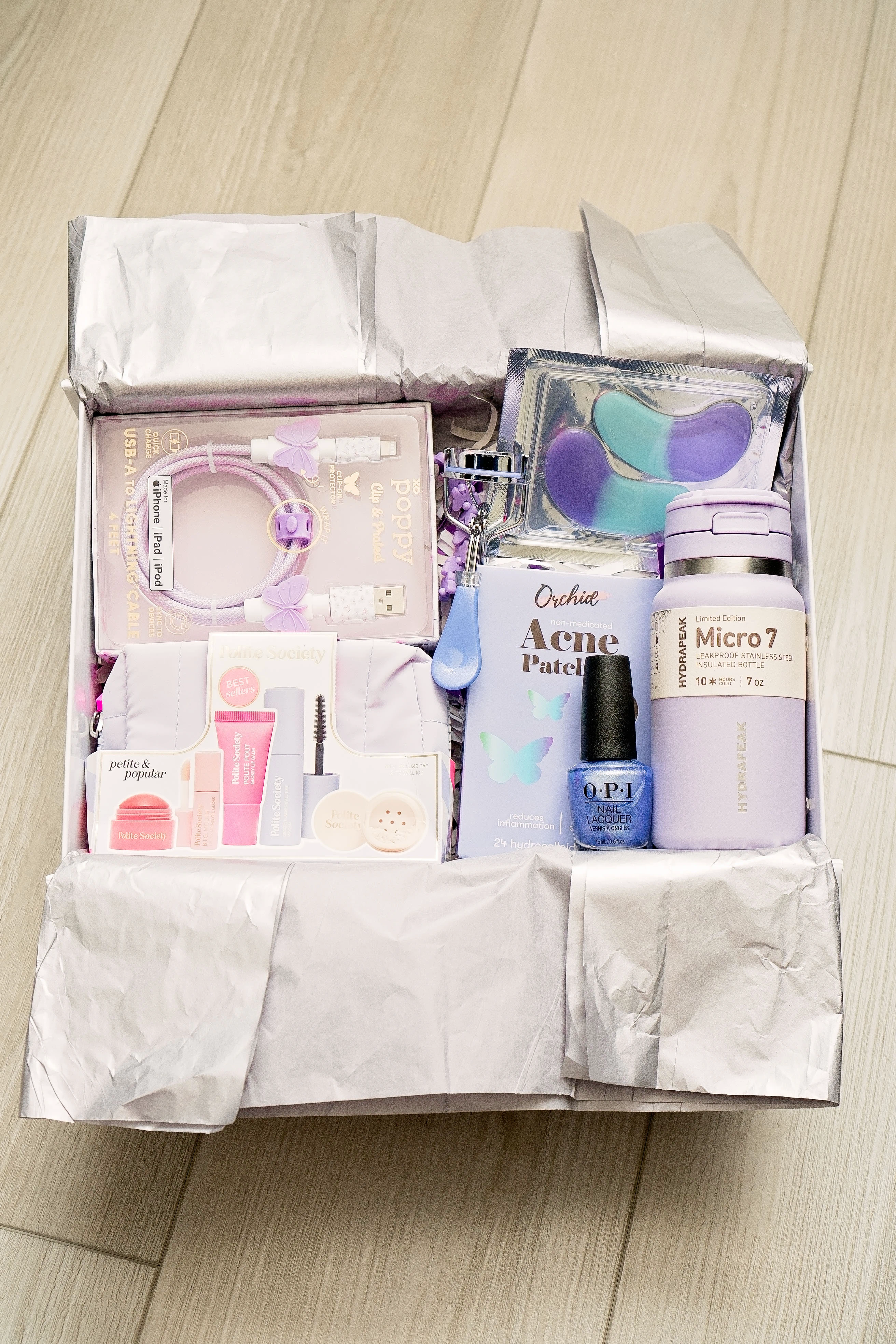 Pastel self-care gift box by Boxed By MAV